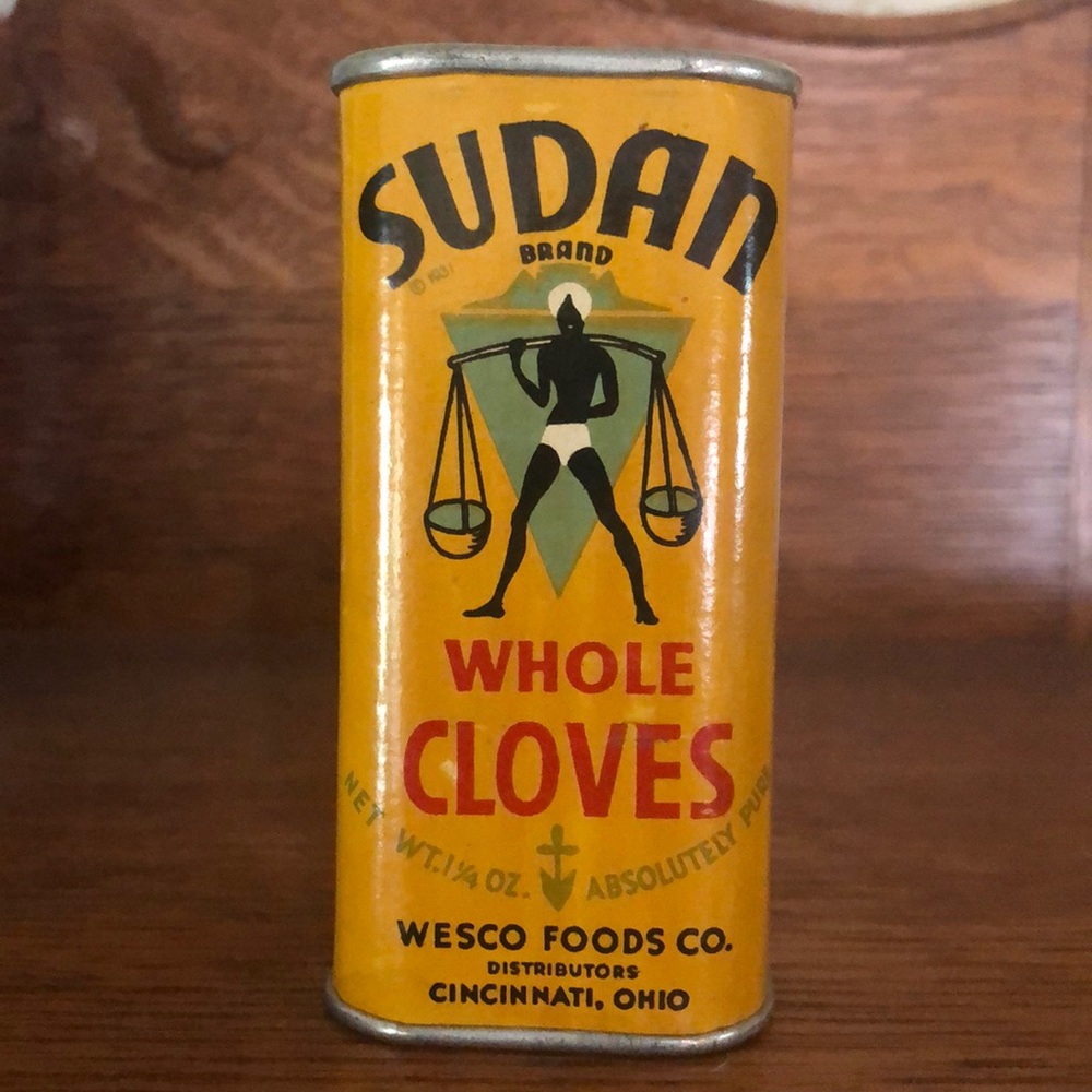 Antique Sudan Cloves Tin